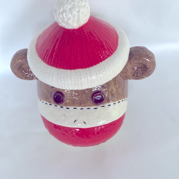 Gently Used  Beautiful Set Of 6  Ceramic Serving Plates& Candy Holder Christmas - Picture 11 of 16